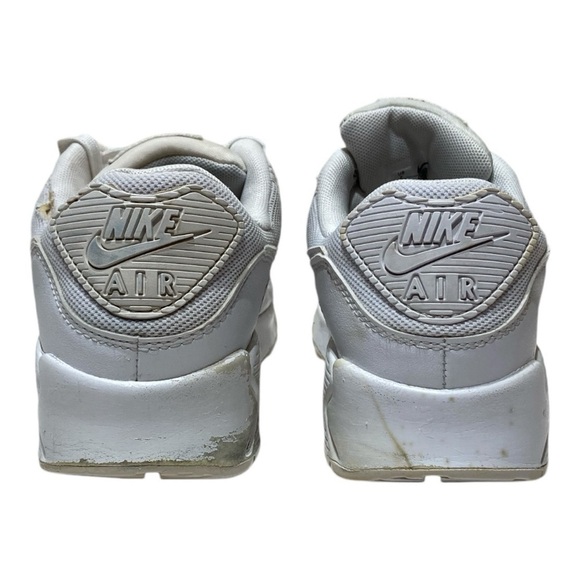 Women’s Nike Air Max 90 Triple White Sneakers - Picture 6 of 8